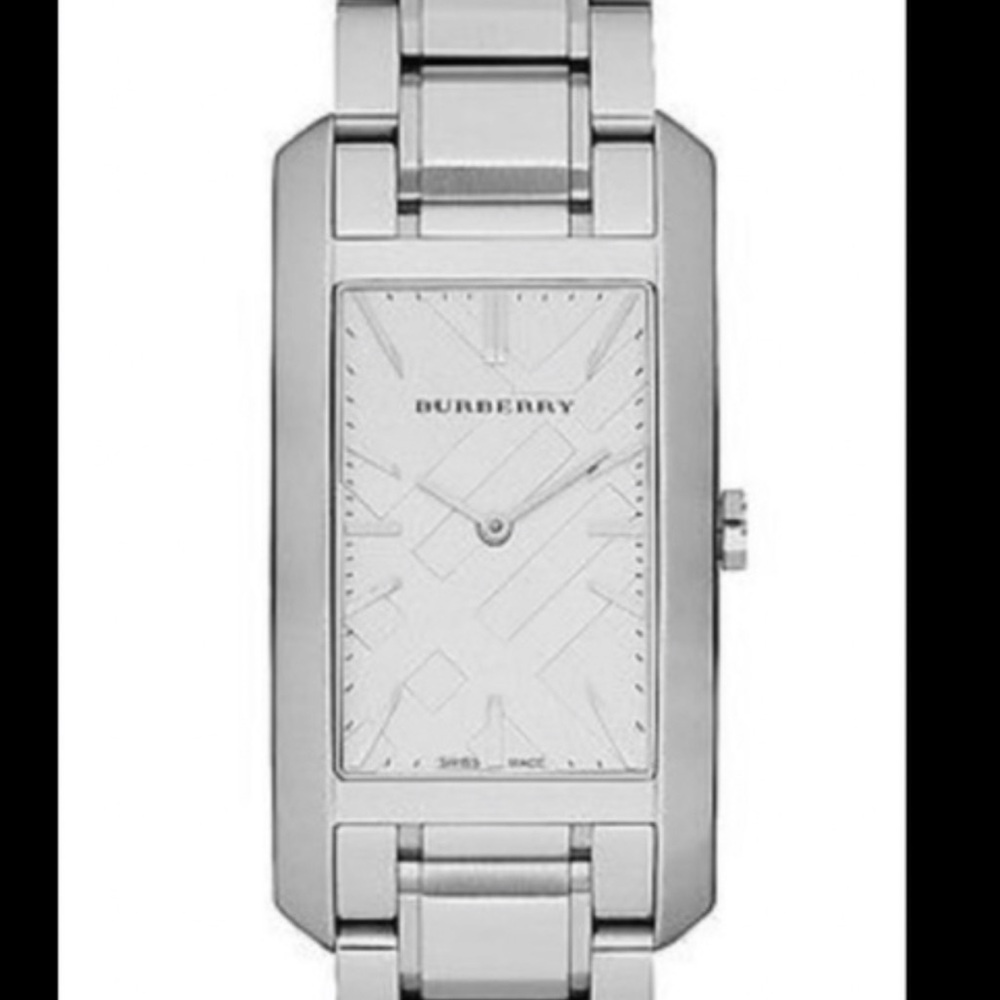 Burberry Silver Geometric Dial Watch - Picture 3 of 12